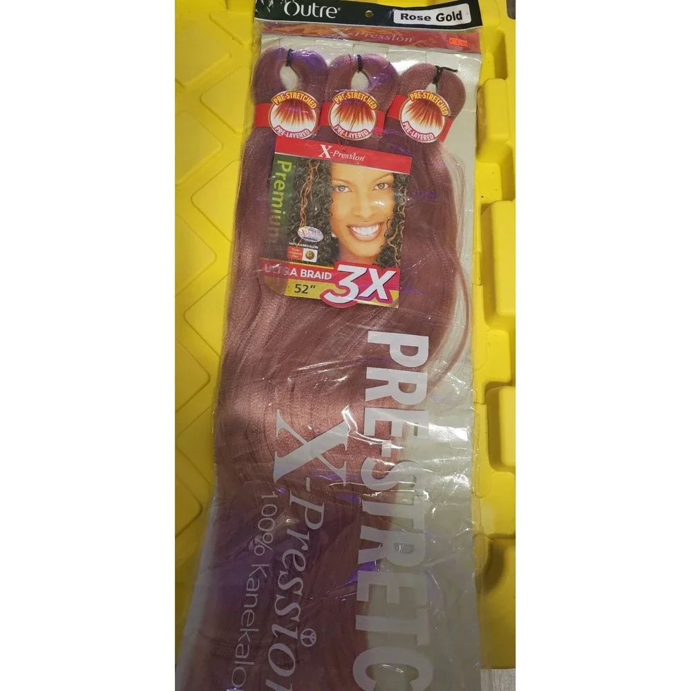 Braiding‎ Hair Lot Pre Stretched Xpression Spectra Indian Remy Bundle 5 Packs